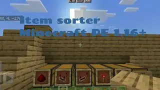How to make an item sorter in Minecraft PE (1.16)
