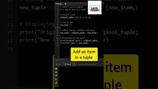write python program to add an item in a tuple 