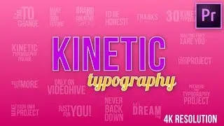 Premiere Pro Templates - Kinetic Titles