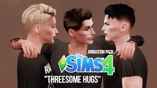 Animation pack THREESOME HUGS SIMS 4 | Download