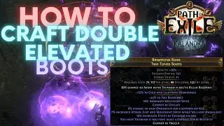 Path of Exile 3.19: Crafting Double Elevated Tailwind Onslaught Boots