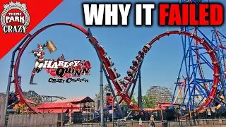FAILED Roller Coasters: Harley Quinn Crazy Coaster at Six Flags Discovery Kingdom