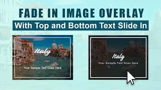 Create your fade in overlay text animation like never before using HTML and CSS only