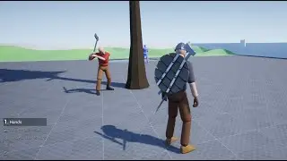 UE4 | AI Cutting down Trees by Order (ALS v4)