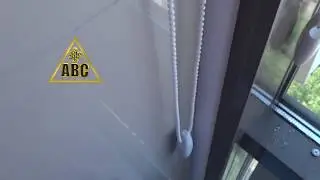 Шторы Blackout на металлические витражи большого размера с цепочным управлением