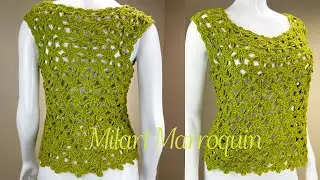 Crochet Blouse Autumn step by step 2023 part 1