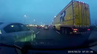 Muppet In Boxers Jumps Out Of Car On The M-Way