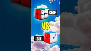 10 de Evolución VS Muchos Algoritmos 😮 #rubik #cuborubik #rubikscube #speedcubing #cubo2x2 #reto
