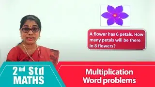 2nd Std Maths | Multiplication - word problems | Mathematics Class -2 | Maths Part-192