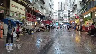 2021-Jul-19 🌧️落雨先嚟行街🚶...香港•大埔舊墟 | Walking under typhoon signal 1 in Tai Po 