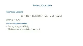Spiral Column - Reinforced Concrete Column