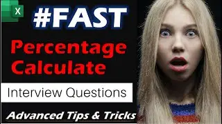 Excel Tips & Tricks || Percentage calculation 