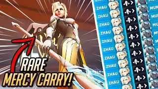 ⭐️ A RARE Mercy Carry!? ⭐️ Insane Resurrect + Clutch Movement! - Overwatch 2
