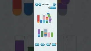 water sort puzzle game level 141 Numpuz all new level Android iOS games funny gaming