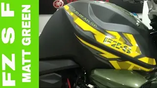 2017 YAMAHA FZ-S FI  MATT GREEN  4K WALKAROUND