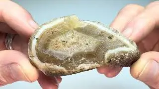 Face Polishing a Beautiful Broken Biscuit - AkA Texas Agate