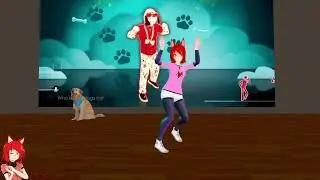 VRChat Just Dance - Who Let The Dogs Out (w/ dog!)