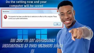 How to set application usage restrictions on  Windows10 or 11
