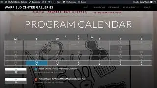 Warfield Center Galleries:  How to Update "Programs"