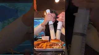 @hhchotchicken You think I need some more ranch? #food #foodie #eating #shorts #mukbang