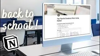10 BEST Back-to-School Tips for Students | Notion Easy Guide (2024)