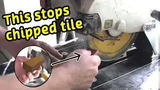 How to stop chipping tile when cutting with a wetsaw