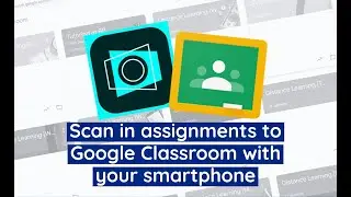 Scan in assignments to Google Classroom using Adobe Scan
