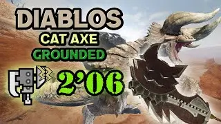 [TU4] Diablos 2'06 Cat Switch Axe 😺 [ディアブロス  | スラアク] Solo TA - Felyne Fatality イルフェムフェレス Para Status