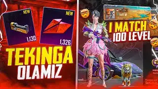 TEKINGA MATERIAL VA KIRISTAL OLAMIZ 🤩 / 1 MARTA O’YNAGA LEKIN 100 LV 🧐 #pubg #pubgmobile