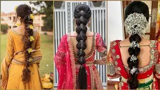 Long Hair Braided Ponytail Hairstyle Ideas for Wedding // Party's // Functions