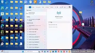 mobile hotspot setting using laptop