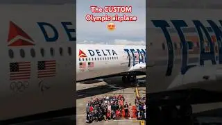 TEAM USA PRIVATE JET to PARIS OLYMPICS 🤑 #teamusa #olympics