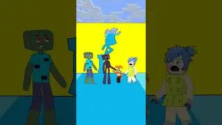 Desafio de ForMas With Joy, Anxiety Vs Steve, Enderman_ IMPOSIBLE #animation #dance