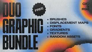 [FREE] RESOURCE PACK Collab / @ruido.98 / FONTS, GRADIENTS, TEXTURES, BRUSHES AND MORE!