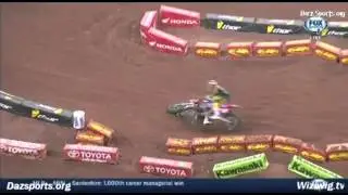 Justin Hill Crash 250 Main Event AMA Supercross 2014 Houston