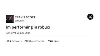 Going to a TRAVIS SCOTT CONCERT in ROBLOX