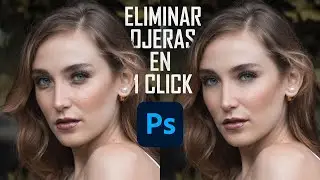How to remove dark circles in Photoshop in 1 click | Get rid of bags under the eyes | Photoshop t...