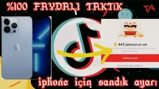 İPHONE ( AYFON ) CİHAZI İÇİN TİK TOK SANDIK AÇMA HİLESİ 🚩