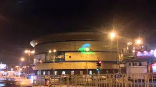 Реклама лазером в Донецке