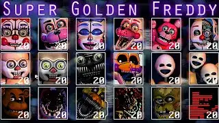 FNaF SL Super Custom Night || Super Golden Freddy Complete! (2nd victor)