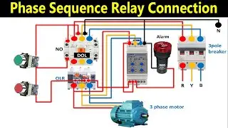 How to Wire a Phase Sequence Relay | Phase Failure Relay | Phase Sequence & Phase Failure Relay