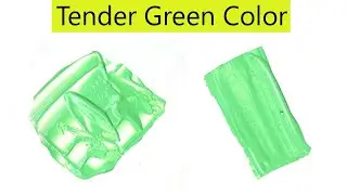 Tender Green Color - What Color Make Tender Green - Color Mixing Video