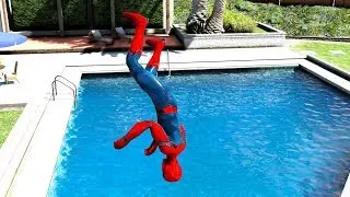 GTA 5 SPIDERMAN Water ragdolls compilation (Funny Euphoria physics)