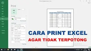 Cara Print Excel Agar Tidak Terpotong [Sukses Tutorial]
