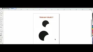 How to Trim Object in CorelDraw  | how to cut object in coreldraw,
