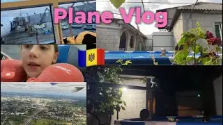 Plane vlog to Moldova 🇲🇩! *phone died on second flight 😬, + day 2 vlog at the pool!!!