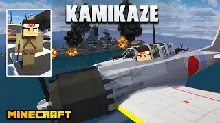 KAMIKAZE - ATTACK ON A BATTLESHIP | Minecraft Pacific war