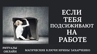 Когда вас подсиживают на работе. Занять ваше место. Оговоры. Жалобы. Ритуал онлайн.
