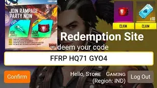 TODAY REDEEM CODE FREE REWARDS | RAMPAGE FREE REWARDS | STORE GAMING