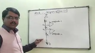 Pin diagram and block diagram of 555 timer IC